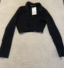 ZARA Black Cropped Blazer