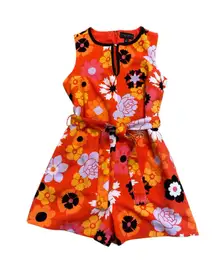 Victoria Beckham x Target Orange Floral Belted Romper