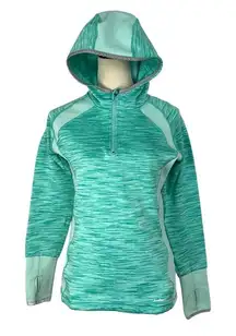 Avalanche Pullover Hoodie Active Base Layer Breathable Green Womens‎ Small