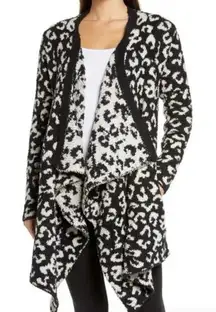 UGG Leopard Print Open Front Cozy Phoebe Cardigan | Size M