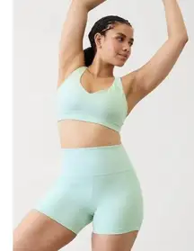 Athleta L Salutation Stash 5" Short Lighthouse Green Large