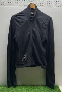 Harley Davidson Y2K Silver Logo Zip Up Jacket