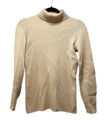 Pendleton Woolen Mills Sweater Cream Long Sleeve Vintage Turtleneck Pullover S