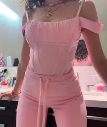 I am gia Pink  Corset Top