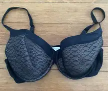 Maidenform Underwire Bra Black & Tan size 38D