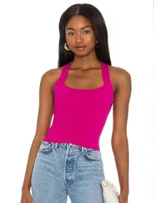 NBD Tia Tie Back Top in Fuchsia NWT