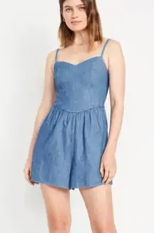 Denim Romper