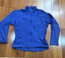 Patagonia Jacket Windbreaker Womens Purple Teal Blue Full Zip Up 24127 size M