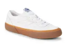 SUPERGA Women’s Revolley Low-Top Sneakers in White/Rubber, Size 39 (US 8-8.5)