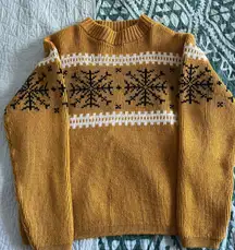 Vintage Yellow Wool Sweater