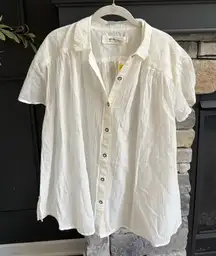 We The Free Cream Button Down Shirt