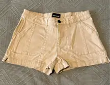 Vintage Y2k Joe Boxer Women's Beige Shorts Khaki Size‎ 5 Cargo