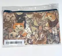 New cat pencil case pencil pouch makeup case neutral lightweight back to school