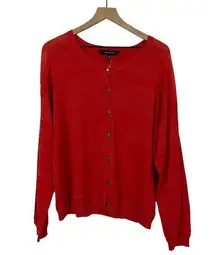 NWT Robert Rodriguez ARTY Cardigan - Red Orange - XL