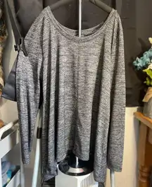 Jones New York Women Blouse Lightweight Sweater XL Heather‎ Gray