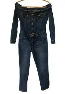 Venus Off Shoulder Denim Jumper, Sz 4