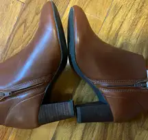 Leather booties from J. Jill size 6. NWOT.