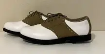 FootJoy Golf Shoes Womens 10M Cleats Green Joy Vintage Retro Golfing Classic