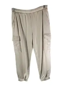 Universal Thread Womens Cargo Jogger Sweatpants Beige L