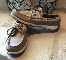 - Sperry top slider sand stripped boat sz 6.5