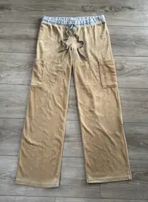 Y2K‎ Rampage Clothing Co Womens Jumpsuit Sweatpants Size Medium Tan