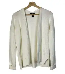 Gap  Off White Tight Knit Open Front Cotton Cardigan Sweater S