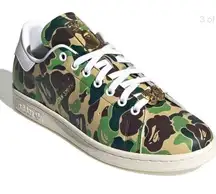 Adidas  x BAPE Stan Smith "30thAnniversary" ABC Camo Men's Size 6.5 Women's 7.5