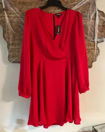 Red Long Sleeve Dress