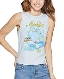 Fifth Sun NWT Light Blue Aladdin Genie Tank Top Tee New