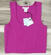 NEW Happily Grey Pink Cropped Tank Top Women’s Large