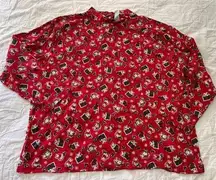 Never worn: vintage Christmas kitty long sleeve shirt