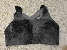 lululemon enlite bra pixel print ice grey black size 36DD