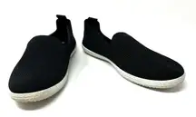 Tommy Bahama Size 10 Slip-On‎ Deck Comfort Shoes Black with White Sole