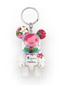 Deadstock: new Tokidoki x LeSportSac 𖠌 Ltd Ed Qee Bear Key Chain Bag Charm 𖠌