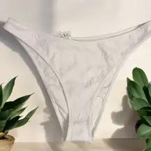 Aerie NWT Ribbed Bikini Bottoms with Shell Design Large