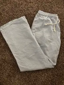 Brandy Melville Linen Striped Pants