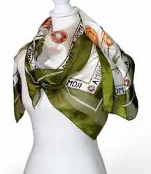 Vintage Roma Italian Tulip Scarf