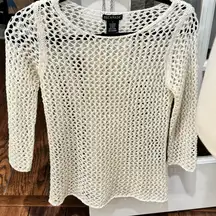 Escapade Ivory Cream Knit Sweater Top