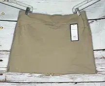 Charter Club NWT Size PXL Tan Waist Smoothing Cambridge Skort - Skirt w/ Shorts