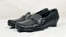 SAS Black Leather Easier Tripad Slip On Comfort Loafers~8.5~