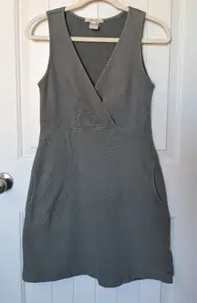 Prairie Underground Mini Dress Organic Cotton Khaki Green Small