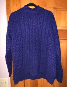 Lands’ End Navy Blue Sweater