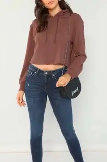 Drawstring Cutoff Hoodie