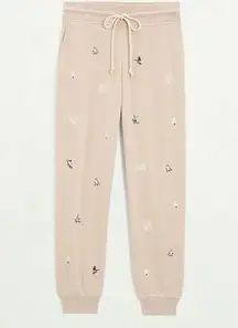 LOU & GREY | NWT! Ski Cozy Cotton Terry Jogger Sweatpants Embroidered | Size XS