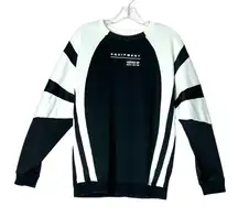 Adidas Sweatshirt Womens‎ Small Black White Colorblock EQT Originals Streetwear
