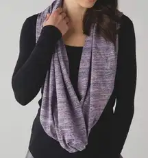 Lululemon Vinyasa Scarf Rulu Space Dye Camo Tender Violet Black Grape