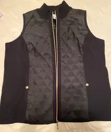 Susan Graber Black Quilted Vest