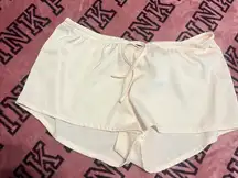 Brandy Melville Cream Pajama Shorts