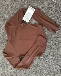 Lululemon Modal Silk Twist Back Yoga Long Sleeve Shirt