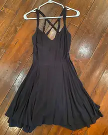 Strappy Black Mini Dress